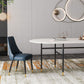 Contemporary Oval Dining Table Stone Dining Table with Iron Base Clearhalo 'Dining Tables & Seating' 'Dining Tables' 'dining_table' 'furn' 'furn_dining_table' 'Furniture' 'Kitchen & Dining Furniture' 1200x1200_4dcfcb8c-1164-4ae7-9ffa-60a2e98d352f