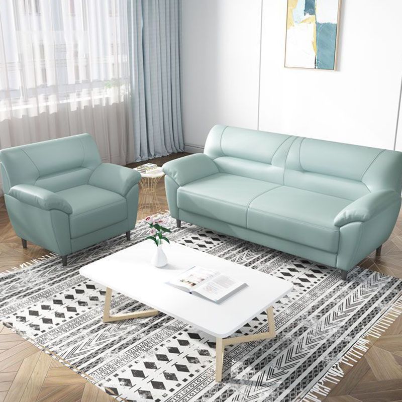 Polish Finish Sofa Pure Color Pillow Top Arm Sofa For Bonus Room Clearhalo 'furn' 'furn_sofas' 'Furniture' 'furniture_sofas' 'kitchen' 'kitchen_sofas' 'Living Room Furniture' 'Sofa' 'sofas' 1200x1200_4dd03f4d-6068-4b11-bd98-dd3531d41178