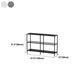 Modern Bookcase Metal Open Back Etagere Bookshelf for Home Office