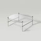 Contemporary Round Coffee Table with Glass Top and Steel Legs in Clear Clearhalo 'Coffee & Accent Tables' 'Coffee Tables' 'coffee_tables' 'furn' 'furn_coffee_tables' 'Furniture' 'Living Room Furniture' 1200x1200_4dd2edee-c91d-4239-a4cb-64417b797258