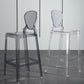 Nordic Style 30-inch Barstool Transparent Plastic Backrest Bar Stool for Dining Room Clearhalo 'Bar Furniture' 'Bar Stools' 'bar_stools' 'furn' 'furn_bar_stools' 'furniture_bar_stools' 'Kitchen & Dining Furniture' 'kitchen&dining_furn' 'kitchen' 'kitchen_furn' Furniture' 1200x1200_4dd36464-2352-4b94-a7dd-a0116453c0dc