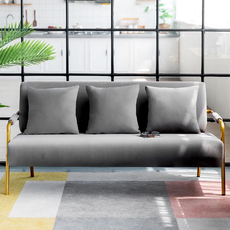 28,35 "divano a 3 posti in velluto alto con braccio quadrato per l'appartamento