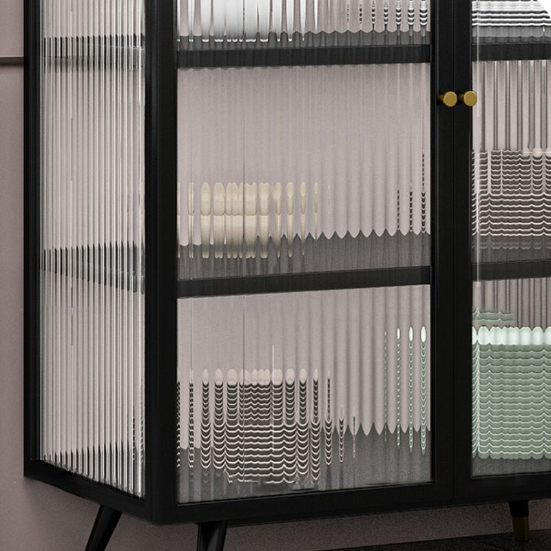 Porte di vetro Curio Curio Metal Contemporary Display With Doors