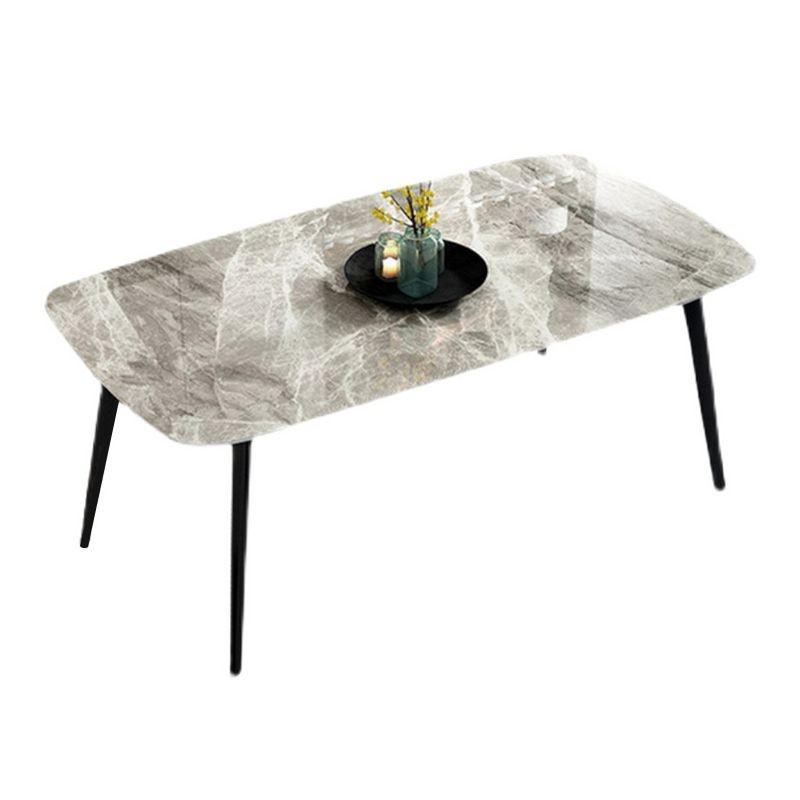 Industrial Style Dining Site Table Rectangle Stone Furniture with 4 Legs Clearhalo ' dining_table' 'Dining Tables & Seating' 'Dining Tables' 'furn' 'furn_dining_table' 'Furniture' 'furniture_dining_table' 'Kitchen & Dining Furniture' 'kitchen&dining_furn' 'kitchen' 'kitchen_dining_table' 1200x1200_4dd842ea-68fa-43bc-b443-cf98d9d0e757