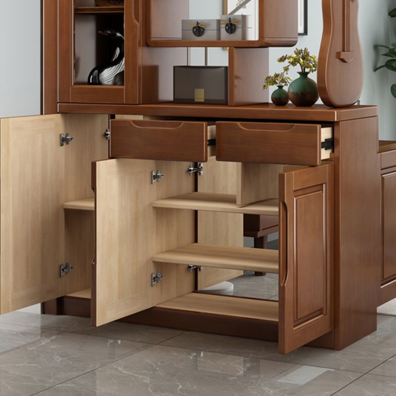 Contemporaneo da 14,96 "Accente di legno di ampio mobile con cassetti