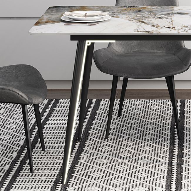 Industrial Style Rectangle Dining Site Table Stone Dining Room Home Furniture Clearhalo ' dining_table' 'Dining Tables & Seating' 'Dining Tables' 'furn' 'furn_dining_table' 'Furniture' 'furniture_dining_table' 'Kitchen & Dining Furniture' 'kitchen&dining_furn' 'kitchen' 'kitchen_dining_table' 1200x1200_4dd98e2e-80b3-43fb-8662-21f43fd99e70
