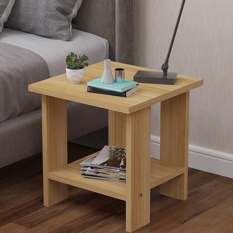 Wood Accent Table Nightstand Open Storage Night Table with 2 Shelves Clearhalo 'Bedroom Furniture' 'furn' 'furn_night_stand' 'Furniture' 'night_stand' 'Nightstands' 1200x1200_4dd9d55c-dc54-495d-809f-99ef6a6b44b7