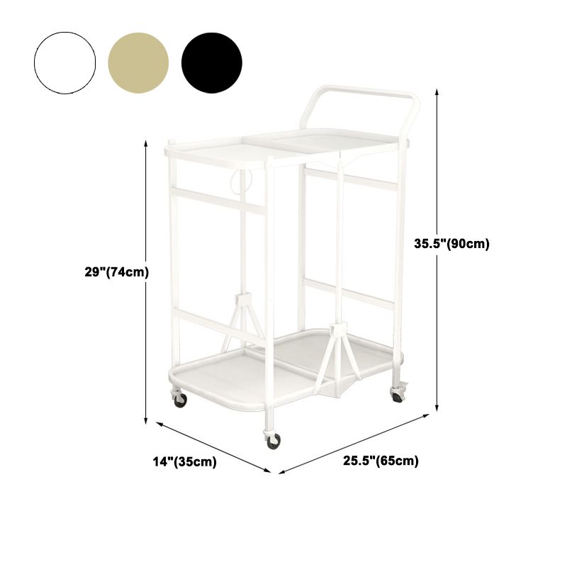 Contemporary 35.43"H Folding Prep Table Rectangular Metal Prep Table for Dining Room Clearhalo 'furn' 'furn_kitchen_islands_carts' 'Furniture' 'Kitchen & Dining Furniture' 'Kitchen Islands & Carts' 'kitchen_islands_carts' 1200x1200_4ddc067d-4f90-4c57-b104-91a96944dc14