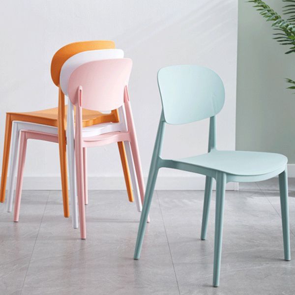 Plastic Contemporary Side Chair Open Back Kitchen Dining Room Chair Clearhalo 'Dining Chairs' 'Dining Tables & Seating' 'dining_chair' 'furn' 'furn_dining_chair' 'Furniture' 'furniture_dining_chair' 'Kitchen & Dining Furniture' 1200x1200_4ddca56d-35f2-4575-baf1-36ae781ee8b5