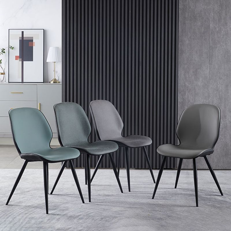 Modern Metal Dining Room Chair Wingback Side Chair for Restaurant Use Clearhalo ' kitchen&dining_furn' 'Dining Chairs' 'Dining Tables & Seating' 'dining_chair' 'furn' 'furn_dining_chair' 'Furniture' 'furniture_dining_chair' 'Kitchen & Dining Furniture' 'kitchen' 1200x1200_4dde57fd-59e5-4115-88eb-060b7a80a731