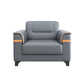 32" Wide Contemporary Sofa Leather Gray Seating for Living Room Clearhalo 'furn' 'furn_sofas' 'Furniture' 'Living Room Furniture' 'Sofa' 'sofas' 1200x1200_4ddecc6f-a9bd-4650-b64b-2697099bce2a