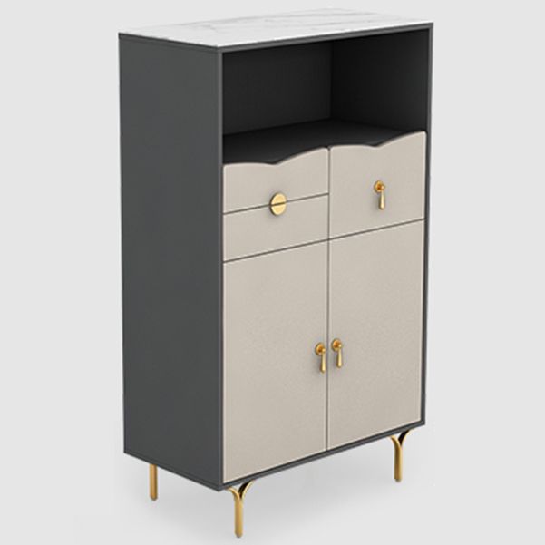 Server a buffet in pietra in stile moderno 51,9 "H buffet server per sala da pranzo