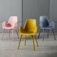 Scandinavian Style Arm Dining Chairs Plastic Home Dining Side Chair