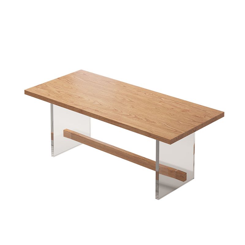 Modern Solid Wood Dining Set 1/2/5/7 Pieces Dining Table with Wood Chairs Clearhalo 'Dining Room Sets' 'Dining Tables & Seating' 'dining_room_set' 'furn' 'furn_dining_room_set' 'Furniture' 'Kitchen & Dining Furniture' 1200x1200_4ddfb45e-0cf4-42fa-9b64-5cc09becd047