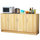 Der zeitgenössische Stil Sideboard Brown Engineered Wood Server mit einstellbaren Regalen