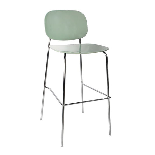 Plastic Bar Stools Industrial Style Backless Bar Stools with Footrest