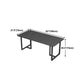 Industrial Style Dining Table Black Base Dining Table for Dining Room Clearhalo 'Dining Tables & Seating' 'Dining Tables' 'dining_table' 'furn' 'furn_dining_table' 'Furniture' 'furniture_dining_table' 'Kitchen & Dining Furniture' 'kitchen' 'kitchen_dining_table' 1200x1200_4de2198b-bd6f-4205-9fdf-5f297ab1c06b
