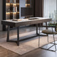 Home Industrial Rectangular Writing Desk Office Desk con patas de metal