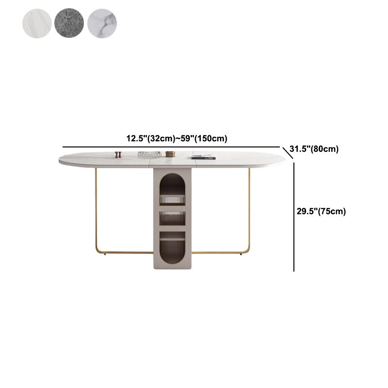 Simplicity Style Dinner Table Trestle Base Folding Furniture,59"L x 31.5"W x 29.5"H Clearhalo 'Dining Tables & Seating' 'Dining Tables' 'dining_table' 'furn' 'furn_dining_table' 'Furniture' 'Kitchen & Dining Furniture' 1200x1200_4de52bdf-c099-4557-882d-ba47ef7b88e6