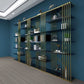82.67"H Bookshelf Gold Glam Style Open Back Bookcase for Home Office Study Room Clearhalo 'Bookcases' 'furn' 'furn_bookcases' 'Furniture' 'furniture_bookcases' 'kitchen' 'kitchen_bookcases' 'Living Room Furniture' 'Office Furniture' 1200x1200_4de5d33f-1065-4e3c-880b-35ddb21e7e84