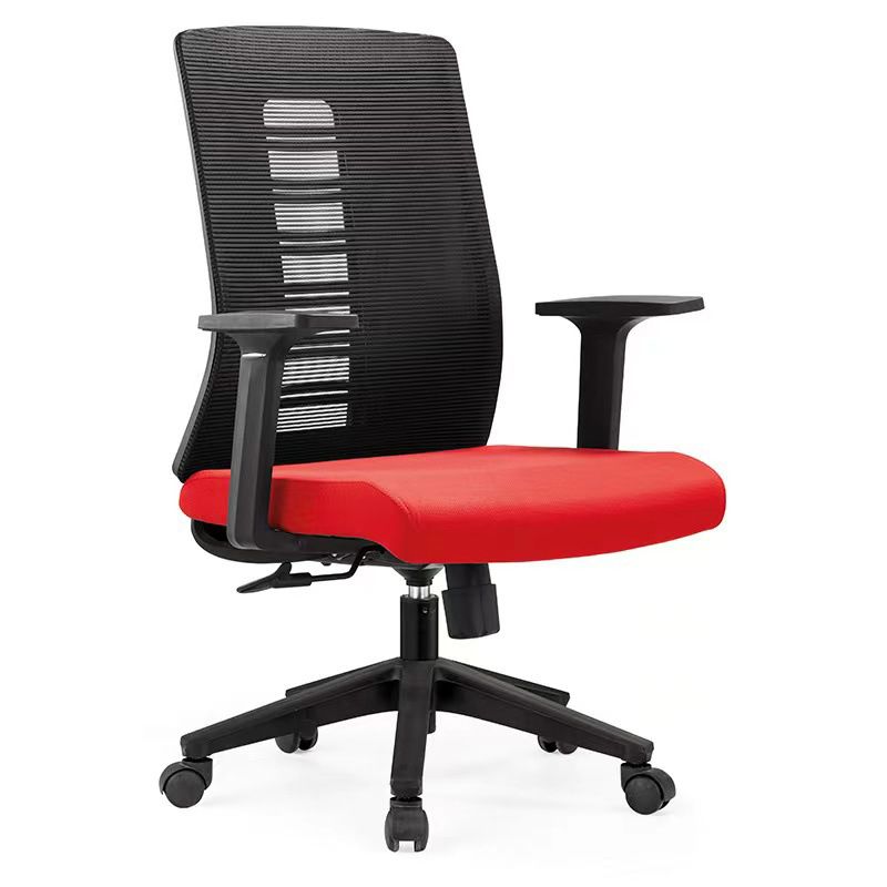 Contemporary Arm Chair Adjustable Seat Height Fixed Arms Office Chair Clearhalo 'furn' 'furn_office_chair' 'Furniture' 'Office Chairs' 'Office Furniture' 'office_chair' 1200x1200_4de6df3a-aeaf-40af-9e79-fc6ae0a4fc3b