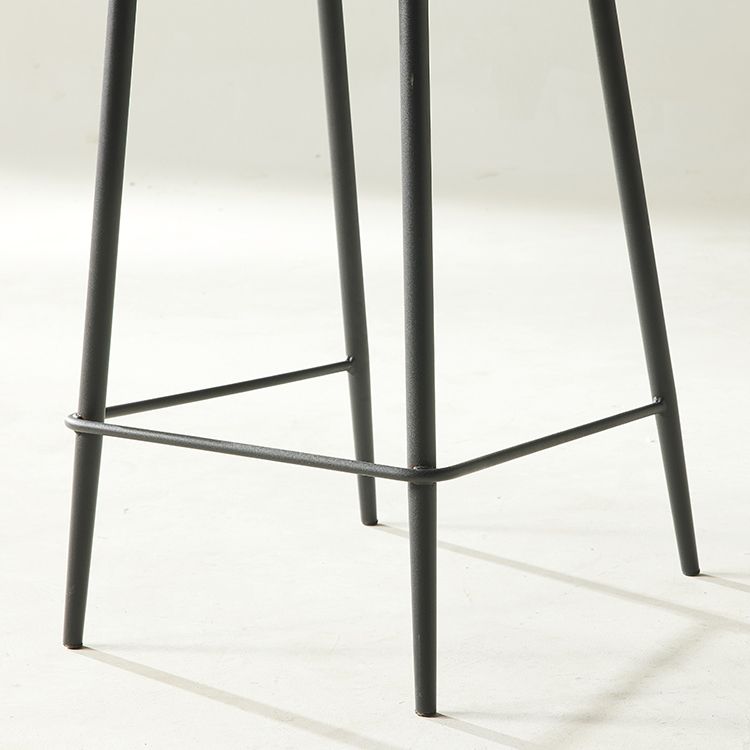 Modern Style Backrest Metal Counter Stool with Leather Cushion Clearhalo 'Bar Furniture' 'Bar Stools' 'bar_stools' 'furn' 'furn_bar_stools' 'Furniture' 'Kitchen & Dining Furniture' 1200x1200_4de883c6-459a-4861-ba89-7e6c0347f2ed