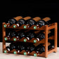 Modern Wine Rack Solid Wood Wine Bottle Rack for Living Room