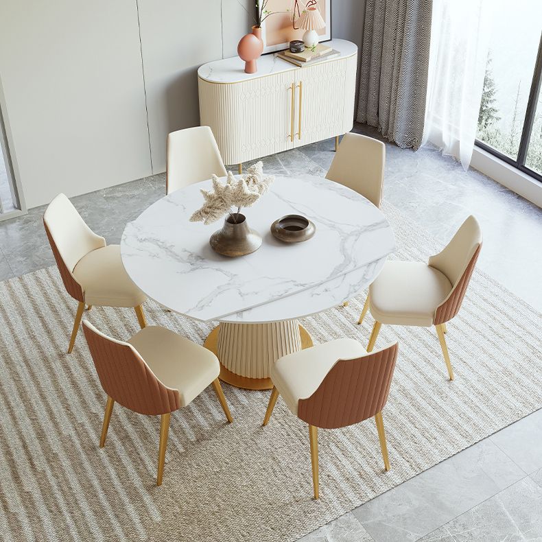 Contemporary 1/4/5/7 Pieces Dining Set Metal Dining Room Set for Restaurant Clearhalo 'Dining Room Sets' 'Dining Tables & Seating' 'dining_room_set' 'furn' 'furn_dining_room_set' 'Furniture' 'furniture_dining_room_set' 'Kitchen & Dining Furniture' 1200x1200_4dea609f-c634-45f5-8438-b75bf72c20ec