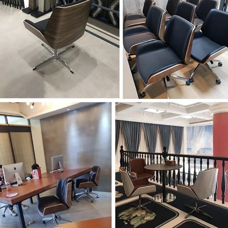 Silver Metal Modern Conference Chair Mid-Back and Leather Conference Chair Clearhalo 'furn' 'furn_office_chair' 'Furniture' 'furniture_office_chair' 'Office Chairs' 'Office Furniture' 'office_chair' 1200x1200_4deb8b2b-4883-482d-a026-c881327b25a5