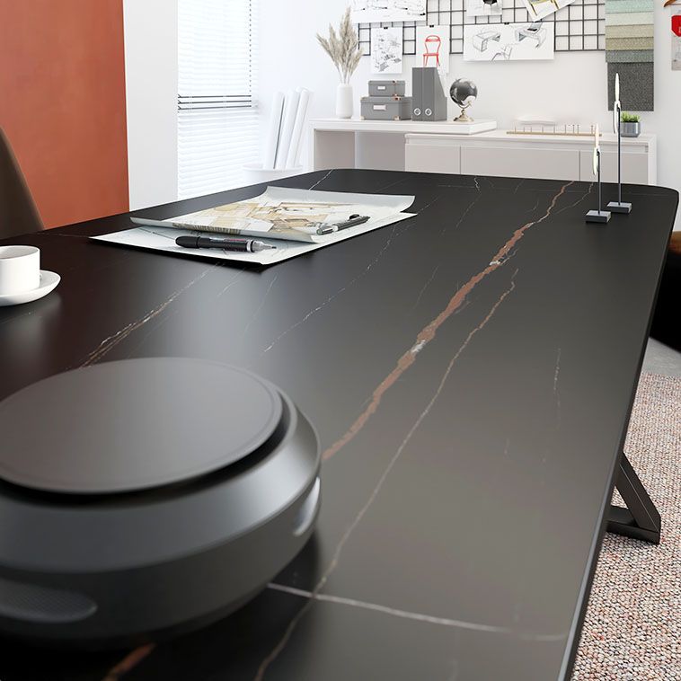 Industrial Style Task Desk Rectangular Shaped Office Desk in Grey/White/Black Clearhalo 'furn' 'furn_office_desk' 'Furniture' 'Office Desks' 'Office Furniture' 'office_desk' 1200x1200_4debb3c0-6280-4423-a494-8f0ab94be97e