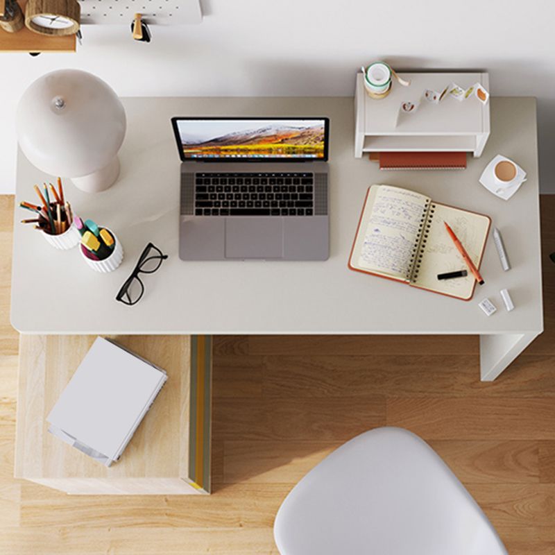 Modern Engineered Wood Office Desk Home Writing Desk with 3-drawer Clearhalo 'furn' 'furn_office_desk' 'Furniture' 'Office Desks' 'Office Furniture' 'office_desk' 1200x1200_4debbf00-3d26-4a44-a9f3-7707d3bc6b5e