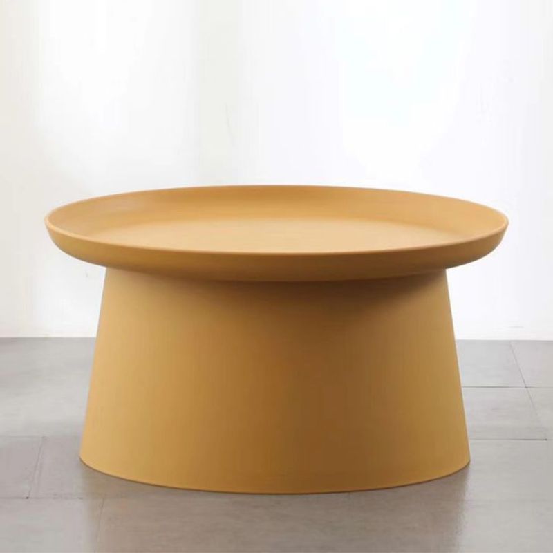 Scandinavian Round Tray Top Side End Table Plastic Pedestal End Table Clearhalo 'Coffee & Accent Tables' 'End & Side Tables' 'end_side_tables' 'furn' 'furn_end_side_tables' 'Furniture' 'Living Room Furniture' 1200x1200_4ded0570-26f2-4261-93fe-80bbb0acb41b