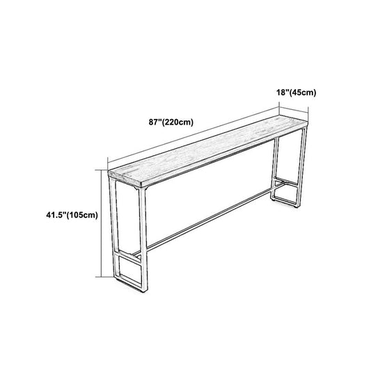 Tavolo da bistrot glam con tavolo da barra in legno massimo di cavalletto in metallo oro
