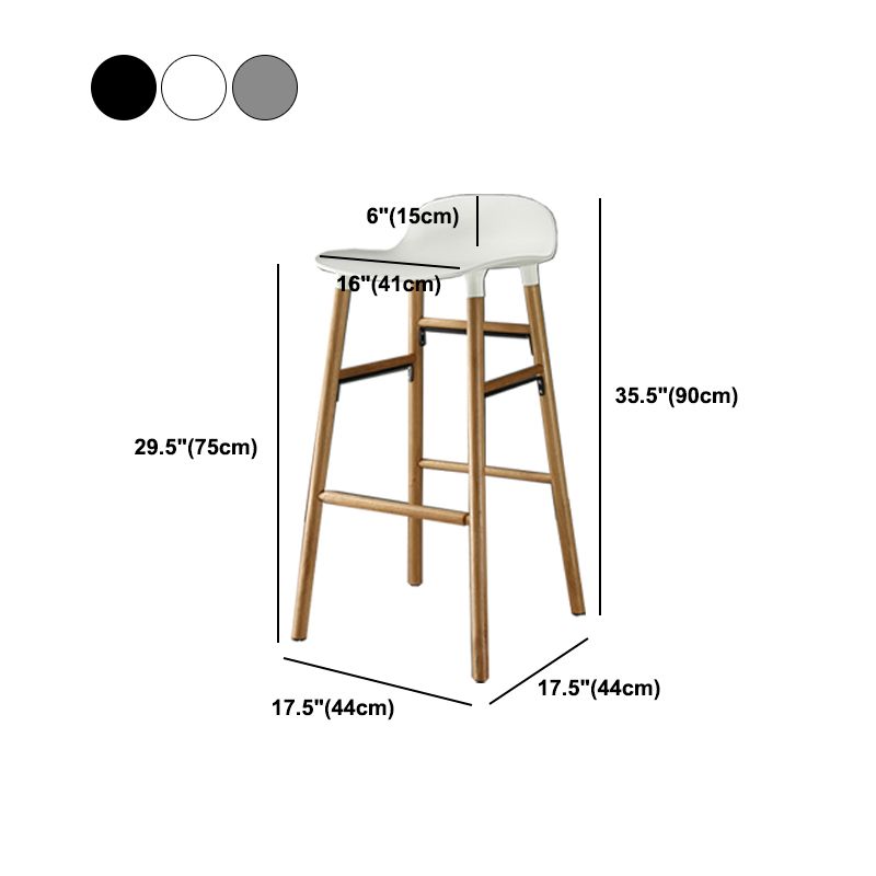 Modern Style Bar-stool Wooden Counter Bar Stool for Restaurant Clearhalo 'Bar Furniture' 'Bar Stools' 'bar_stools' 'furn' 'furn_bar_stools' 'Furniture' 'furniture_bar_stools' 'Kitchen & Dining Furniture' 1200x1200_4defa88c-a2d1-47bb-8765-0410bc666cb7