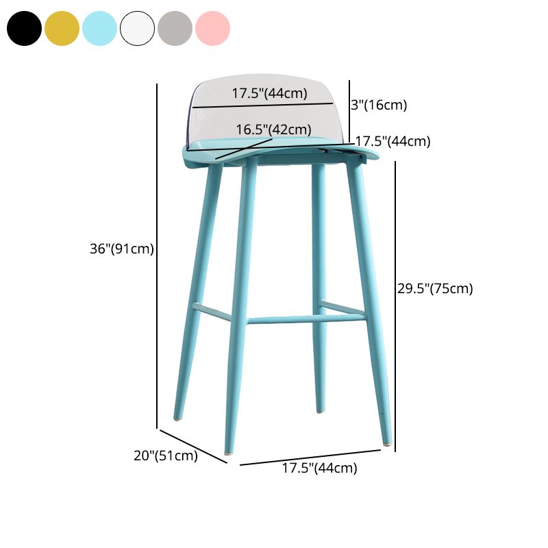 Scandinavian Style Bar-stool with Pp Seat Counter Stool for Kitchen Bar(Set of 2) Clearhalo 'Bar Furniture' 'Bar Stools' 'bar_stools' 'furn' 'furn_bar_stools' 'furniture_bar_stools' 'Kitchen & Dining Furniture' 'kitchen&dining_furn' 'kitchen' 'kitchen_furn' Furniture' 1200x1200_4df0f59d-6bd0-4317-a6a7-1f327102c031