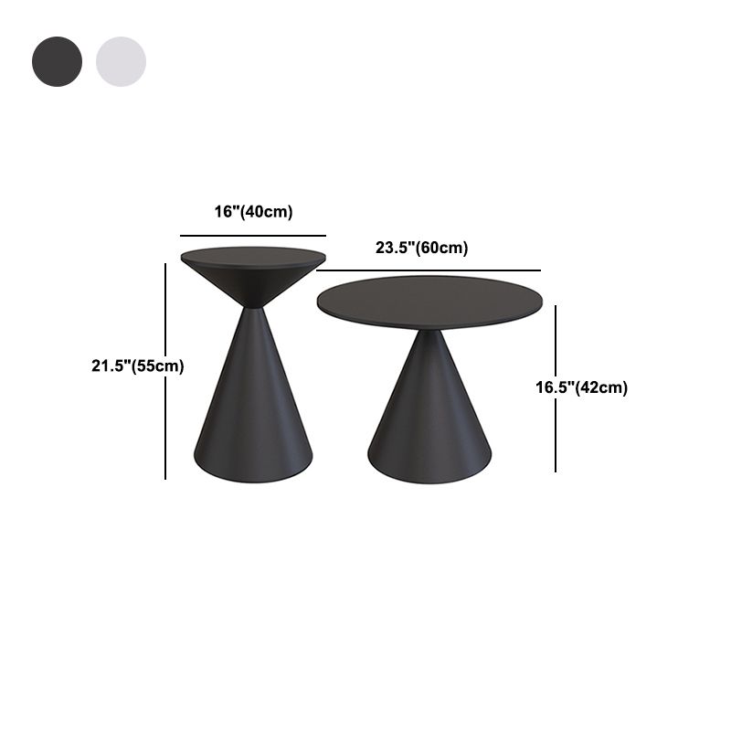 Mid-Century Modern Cocktail Table Pedestal Metal Coffee Table Clearhalo 'Coffee & Accent Tables' 'Coffee Tables' 'coffee_tables' 'furn' 'furn_coffee_tables' 'Furniture' 'Living Room Furniture' 1200x1200_4df1f0b4-004d-40e9-98cb-183bc7b3f4ef