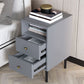 Contemporary Bed Nightstand Open Storage Night Table with 2 Drawers Clearhalo 'Bedroom Furniture' 'furn' 'furn_night_stand' 'Furniture' 'night_stand' 'Nightstands' 1200x1200_4df24c46-40da-41a3-a0c2-80ec7d67d9b4