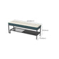 Modern Entryway Bench Cushioned Metal Rectangle Seating Bench