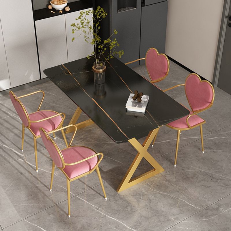 Metal Traditional Luxury Rectangular Dining Table Sintered Stone Table with Trestle Clearhalo ' dining_table' 'Dining Tables & Seating' 'Dining Tables' 'furn' 'furn_dining_table' 'Furniture' 'furniture_dining_table' 'Kitchen & Dining Furniture' 'kitchen&dining_furn' 'kitchen' 'kitchen_dining_table' 1200x1200_4df50525-1640-4efc-9cf3-9bfd6c38d344