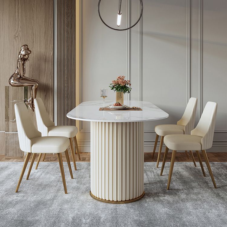 Glam 1/2/5/6/7 Pieces Dining Set Sintered Stone Dining Table Set for Home Use Clearhalo 'Dining Room Sets' 'Dining Tables & Seating' 'dining_room_set' 'furn' 'furn_dining_room_set' 'Furniture' 'furniture_dining_room_set' 'Kitchen & Dining Furniture' 'kitchen&dining_furn' 'kitchen' 1200x1200_4df5a8df-a73c-4e9a-b462-61a4bb56f2f8