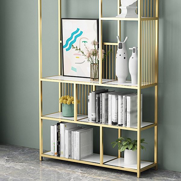 Gold and Black Etagere Bookshelf Scandinavian Iron Bookshelf for Home Office Clearhalo 'Bookcases' 'furn' 'furn_bookcases' 'Furniture' 'furniture_bookcases' 'Office Furniture' 1200x1200_4df629d6-c0c1-4738-ad7f-99fc3ce286de