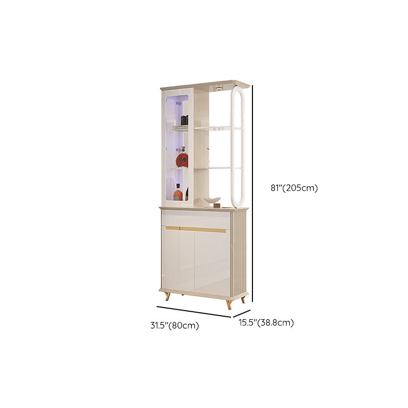 Contemporary Wooden Cabinet Solid Color Accent Cabinet with Drawer and Door Clearhalo 'Cabinets & Chests' 'cabinets_chests' 'furn' 'furn_cabinets_chests' 'Furniture' 'Living Room Furniture' 1200x1200_4df7ea27-3ebe-415f-8c2e-bc88a6b9e662