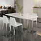 White Dining Table Set 1/3/4/5 Pcs Modern Dining Table with Chairs Clearhalo 'Dining Room Sets' 'Dining Tables & Seating' 'dining_room_set' 'furn' 'furn_dining_room_set' 'Furniture' 'Kitchen & Dining Furniture' 1200x1200_4df88961-d6b6-450c-9c13-38170f36f537