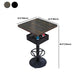 Industrial Wood Top Bistro Table Matte Finish Bar Table for Small Places Clearhalo 'Bar Furniture' 'Bar Tables' 'bar_tables' 'furn' 'furn_bar_tables' 'Furniture' 'Kitchen & Dining Furniture' 1200x1200_4dfbd89b-943d-4504-9d8b-378e02989a6e