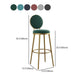 Nordic Design Upholstered Bar Stools for Home Luxury Low Back Round Stools Clearhalo 'Bar Furniture' 'Bar Stools' 'bar_stools' 'furn' 'furn_bar_stools' 'Furniture' 'furniture_bar_stools' 'Kitchen & Dining Furniture' 1200x1200_4dfc14f7-2ac1-48a5-87bd-a07eaaa332b4