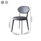 Contemporary Restaurant Leather Side Chair Open Back Dining Chair with Black Legs Clearhalo ' kitchen&dining_furn' 'Dining Chairs' 'Dining Tables & Seating' 'dining_chair' 'furn' 'furn_dining_chair' 'Furniture' 'furniture_dining_chair' 'Kitchen & Dining Furniture' 'kitchen' 1200x1200_4dfc6444-190e-460b-9c9b-54d88c007c45