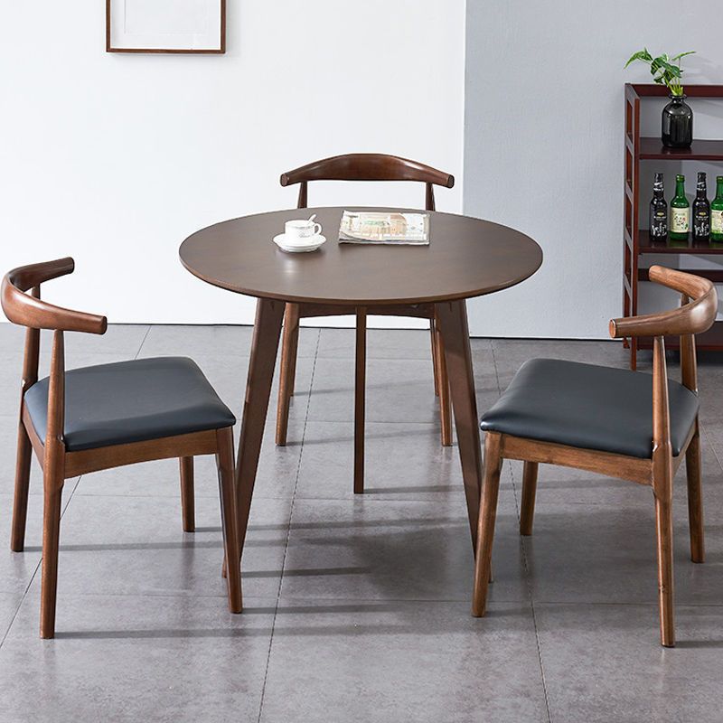 Mesa de comedor de madera restaurante sala de estar contemporánea