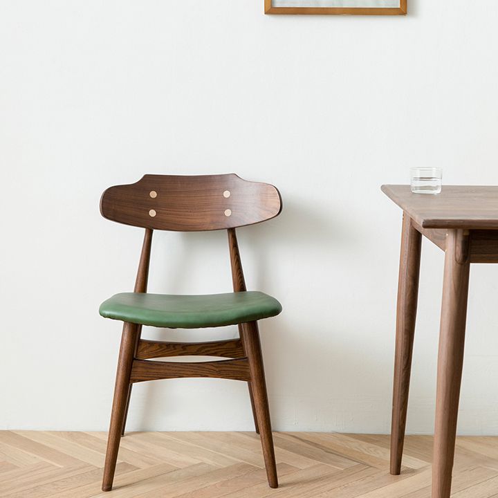 Silla lateral de estilo contemporáneo de madera silla de comedor abierta para el hogar para el hogar