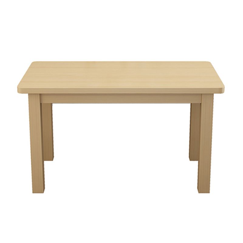 Contemporary Solid Wood Rectangular Dining Table with 4 Legs Clearhalo 'Dining Tables & Seating' 'Dining Tables' 'dining_table' 'furn' 'furn_dining_table' 'Furniture' 'Kitchen & Dining Furniture' 1200x1200_4dfed111-9c1f-4e41-965d-38317c1b559b