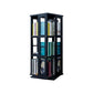 3/4/6-Shelf Contemporary Bookcase Metal Book Shelf Wooden Shelves for Living Room